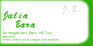 julia bara business card